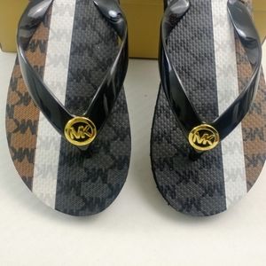Michael Kors Thong Flip Flops NIB Size 7M